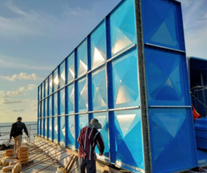 Fabrikasi Panel tank frp